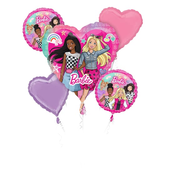 Michaels, Barbie Dream Together 5-Piece Foil Balloon Bouquet – Category: Foil Balloons